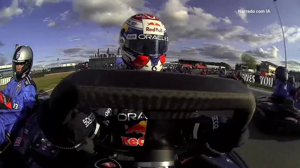 Verstappen ultrapassa 100 adversários em corrida de kart