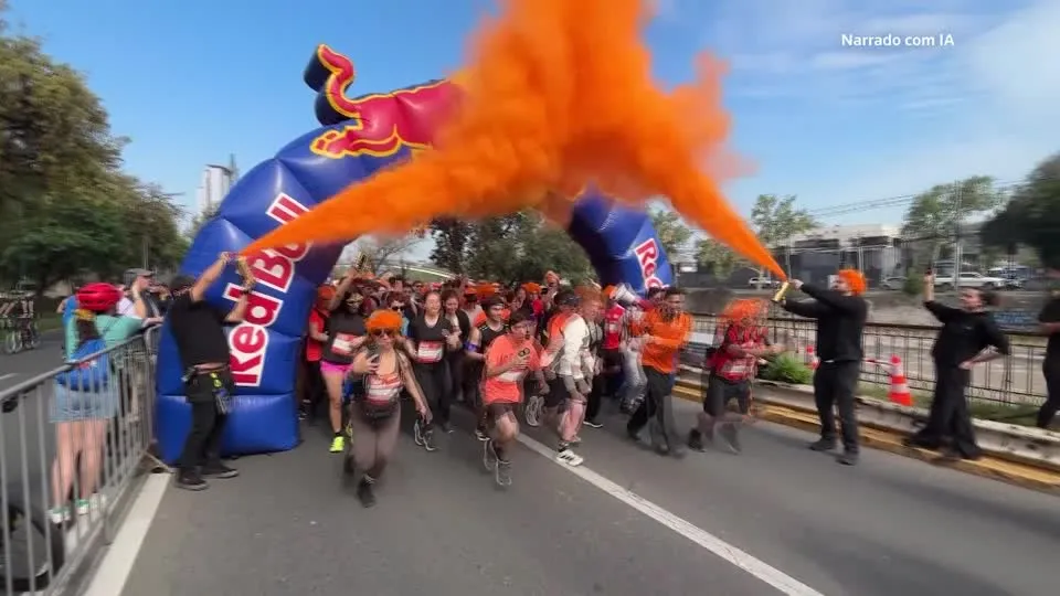 Corrida exclusiva para ruivos reúne centenas em Santiago
