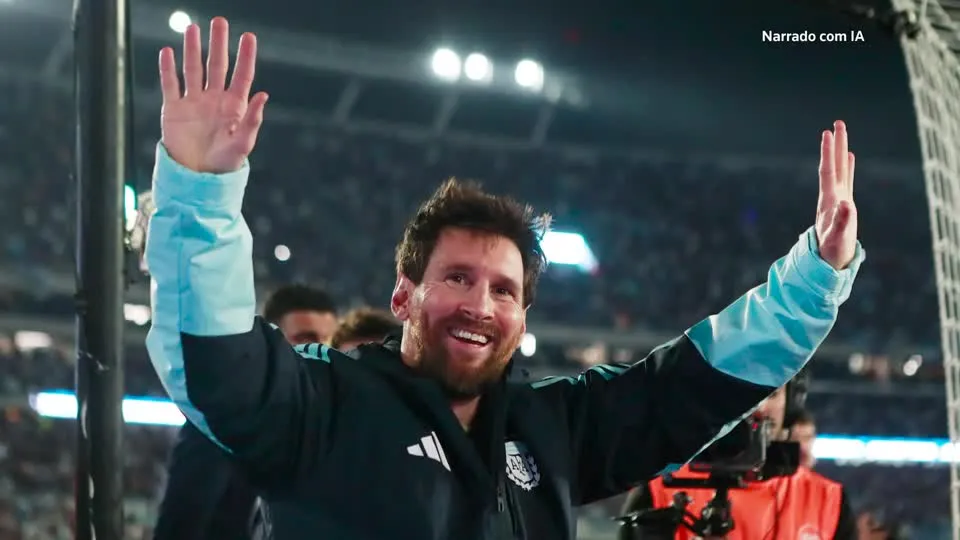 Messi se despede da Argentina com gol, assistências e uma celebração emocionante