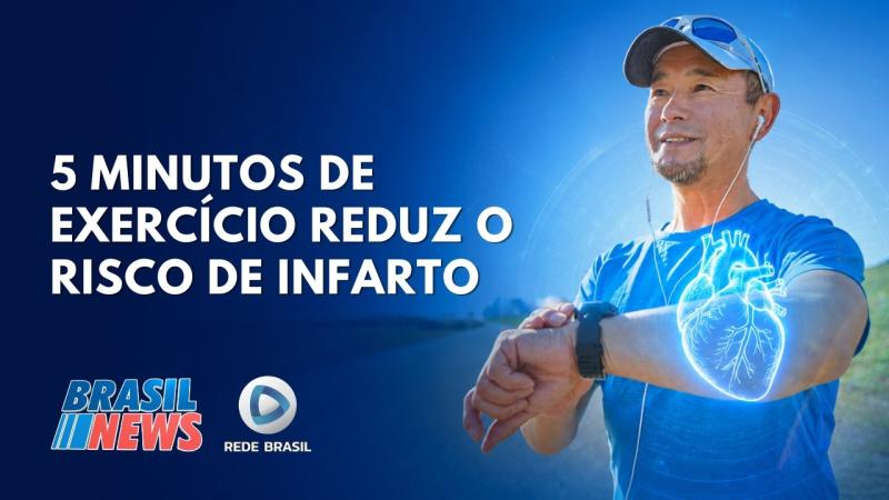  APENAS 5 MINUTOS DE EXERCÍCIO DIÁRIO PODEM SALVAR VOCÊ DE UM INFARTO, DIZ PESQUISA | BRASIL NEWS